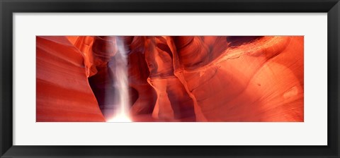 Framed Rock formations in Antelope Canyon, Arizona Print