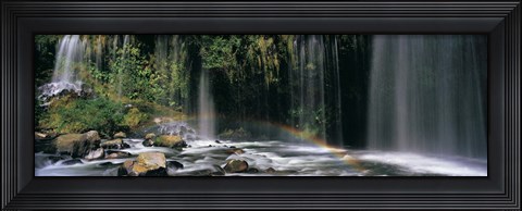 Framed Waterfall in Dunsmuir, Siskiyou County, California Print