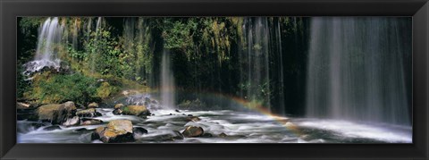 Framed Waterfall in Dunsmuir, Siskiyou County, California Print