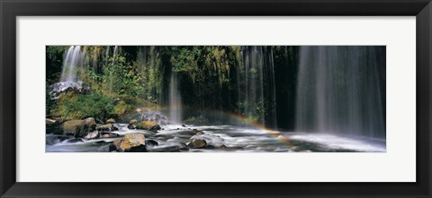 Framed Waterfall in Dunsmuir, Siskiyou County, California Print