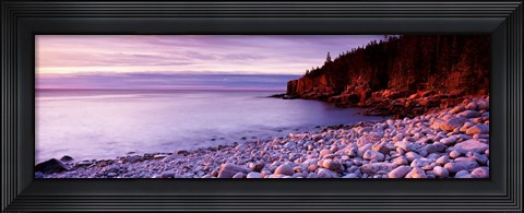 Framed Sunset over the coast, Acadia National Park, Maine Print