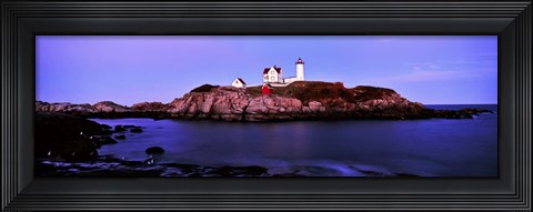 Framed Nubble Lighthouse, Cape Neddick, Maine Print