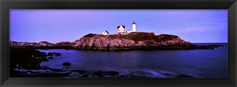 Framed Nubble Lighthouse, Cape Neddick, Maine Print