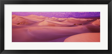 Framed Death Valley National Park, California (Pink) Print