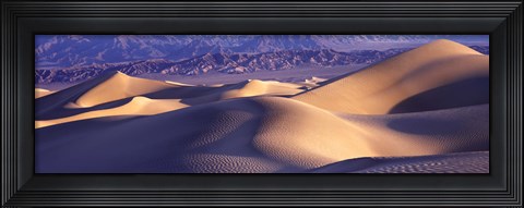 Framed Sand Dunes and Mountains, Death Valley National Park, California Print
