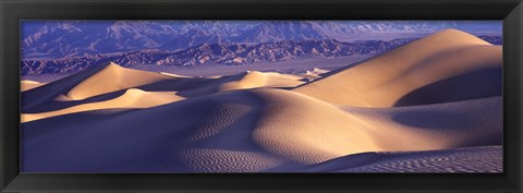 Framed Sand Dunes and Mountains, Death Valley National Park, California Print
