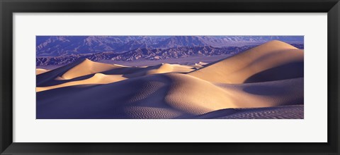 Framed Sand Dunes and Mountains, Death Valley National Park, California Print