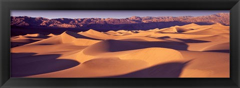 Framed Orange Sand Dunes, Death Valley National Park, California, USA Print