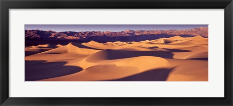 Framed Orange Sand Dunes, Death Valley National Park, California, USA Print