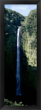 Framed Tall Waterfall Print