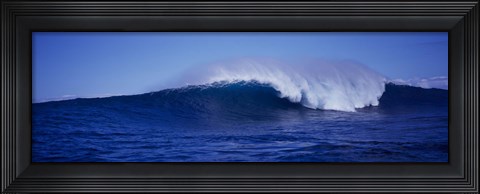 Framed Wave Just Breaking Print