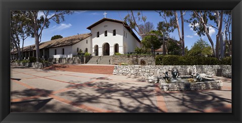 Framed Facade of a church, Mission San Luis Obispo, San Luis Obispo, San Luis Obispo County, California, USA Print