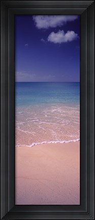 Framed Surf on the beach, Bahamas Print