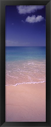 Framed Surf on the beach, Bahamas Print