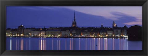 Framed Buildings at the waterfront, Lake Malaren, Gamla Stan, Stockholm, Sweden Print