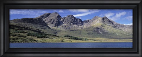 Framed Hills, Cuillins, Loch Slapin, Isle Of Skye, Scotland Print