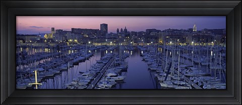Framed Marseille, Bouches-Du-Rhone, Provence-Alpes-Cote d&#39;Azur, France Print
