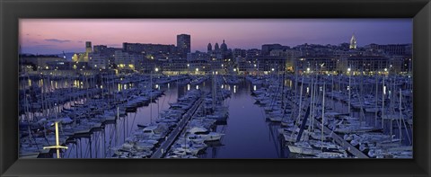 Framed Marseille, Bouches-Du-Rhone, Provence-Alpes-Cote d&#39;Azur, France Print