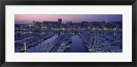 Framed Marseille, Bouches-Du-Rhone, Provence-Alpes-Cote d&#39;Azur, France Print