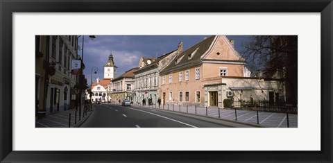 Framed Church in a city, Black Church, Brasov, Transylvania, Romania Print