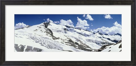 Framed Snowcapped mountains, Grossvenediger, Salzburg, Austria Print