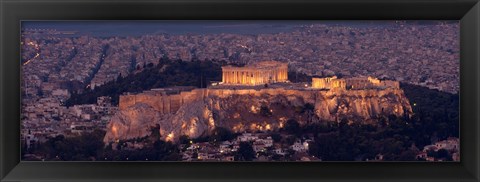 Framed Acropolis of Athens, Athens, Attica, Greece Print