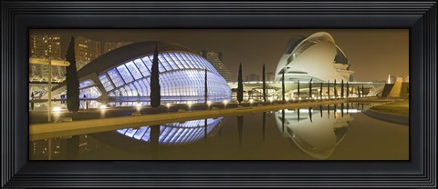Framed Ciutat De Les Arts I Les Ciencies, Valencia, Spain Print