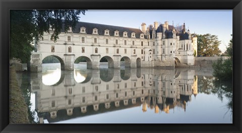 Framed Chateau De Chenonceau, Indre-Et-Loire, Loire Valley, Loire River, Region Centre, France Print