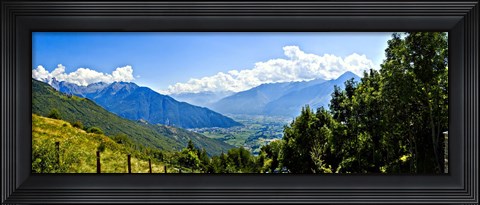 Framed Clouds over mountains, Valchiavenna, Lake Como, Lombardy, Italy Print