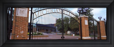 Framed Stadium of a university, Michigan Stadium, University of Michigan, Ann Arbor, Michigan, USA Print