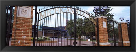 Framed Stadium of a university, Michigan Stadium, University of Michigan, Ann Arbor, Michigan, USA Print