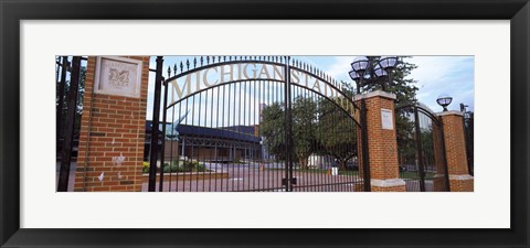 Framed Stadium of a university, Michigan Stadium, University of Michigan, Ann Arbor, Michigan, USA Print