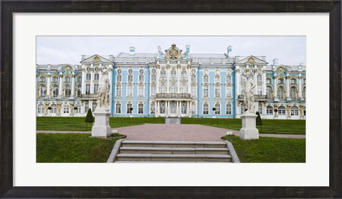 Framed Blue Facade of Catherine Palace, St. Petersburg, Russia Print