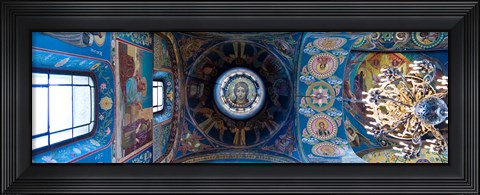 Framed Interiors of a church, Church of The Savior On Spilled Blood, St. Petersburg, Russia Print