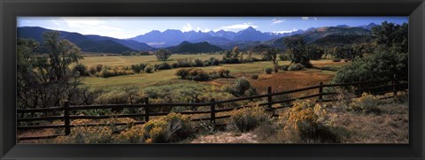 Framed State Highway 62, Ridgway, Colorado Print