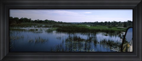Framed Edge of the Okavango Delta, Moremi Wildlife Reserve, Botswana Print