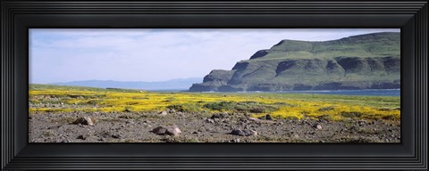 Framed Island in the pacific ocean, Santa Cruz Island, Santa Barbara County, California, USA Print