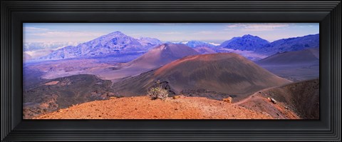 Framed Volcanic landscape, Maui, Hawaii Print