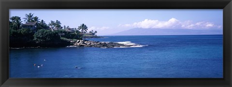 Framed Resort at a coast, Napili, Maui, Hawaii, USA Print