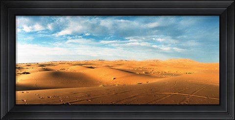 Framed Sahara Desert landscape, Morocco Print