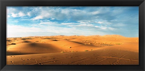 Framed Sahara Desert landscape, Morocco Print