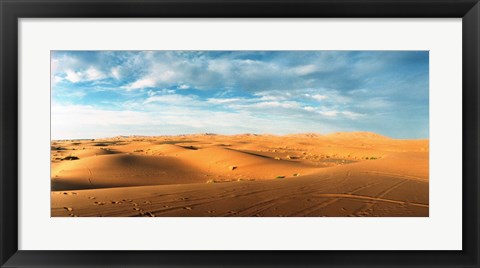 Framed Sahara Desert landscape, Morocco Print