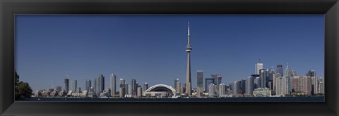 Framed Skylines in a city, CN Tower, Toronto, Ontario, Canada Print