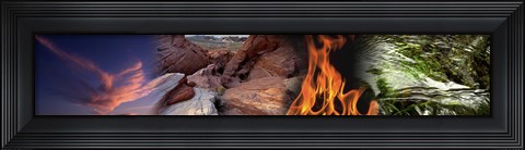 Framed Four elements Print