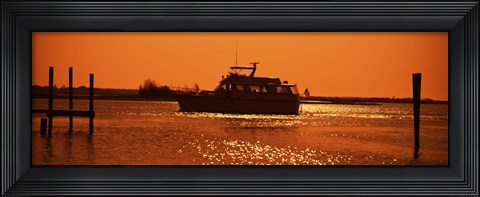 Framed Small yachts in the Atlantic ocean, Intracoastal Waterway, Charleston, Charleston County, South Carolina, USA Print
