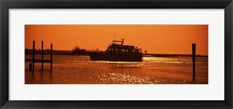 Framed Small yachts in the Atlantic ocean, Intracoastal Waterway, Charleston, Charleston County, South Carolina, USA Print