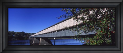 Framed Hartland Bridge, New Brunswick, Canada Print