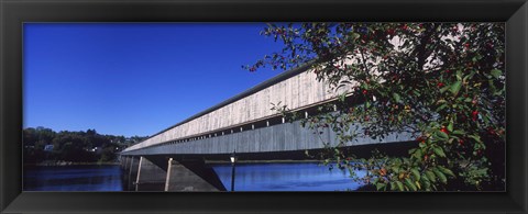 Framed Hartland Bridge, New Brunswick, Canada Print