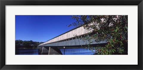 Framed Hartland Bridge, New Brunswick, Canada Print