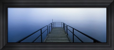 Framed Pier on a lake, Herrington Manor Lake, Garrett County, Maryland, USA Print